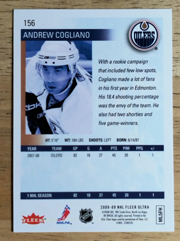 2008-09 Ultra Gold Medallion #156 Andrew Cogliano