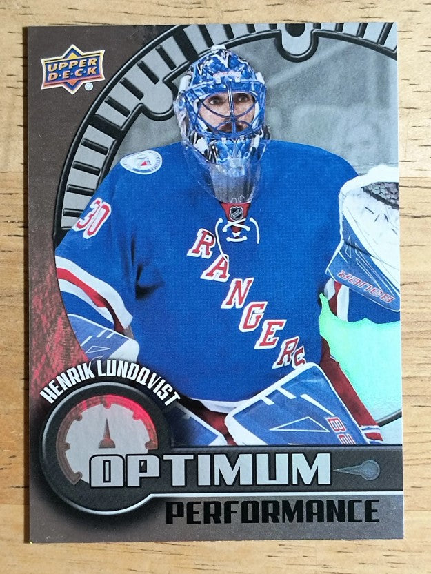 2016-17 Upper Deck Overtime Optimum Performance #OP2 Henrik Lundqvist