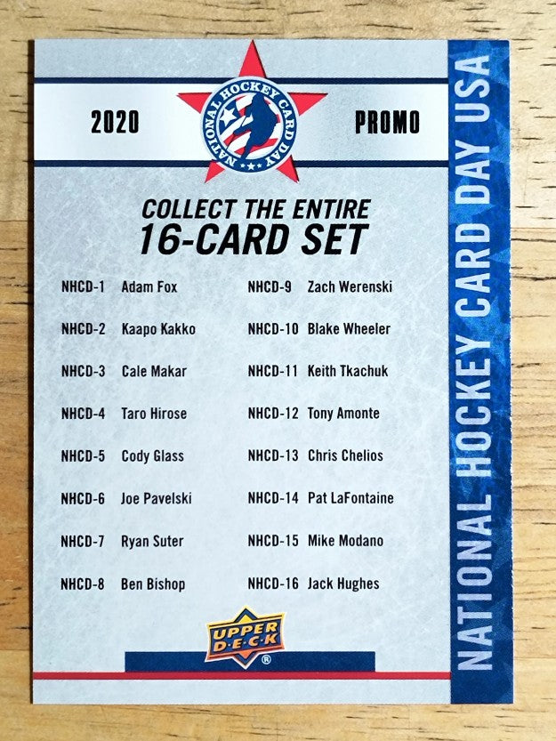 2019-20 Upper Deck National Hockey Card Day USA #NNO Checkist