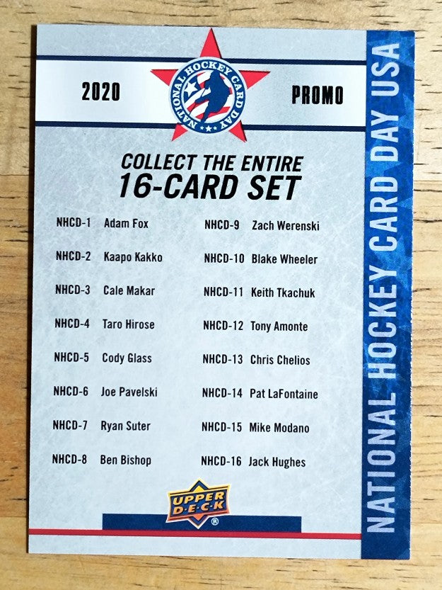 2019-20 Upper Deck National Hockey Card Day USA #NNO Checkist