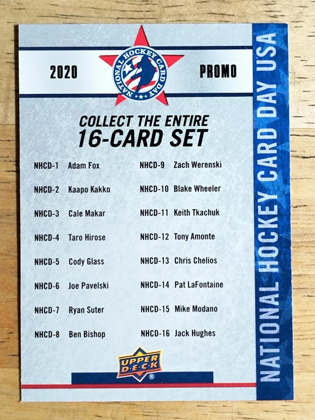 2019-20 Upper Deck National Hockey Card Day USA #NNO Checkist