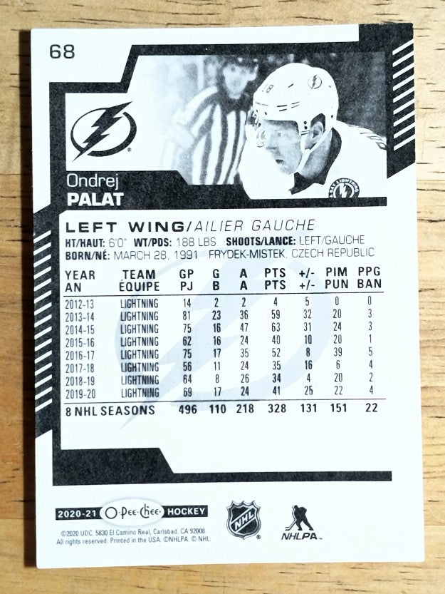2020-21 O-Pee-Chee #68 Ondrej Palat