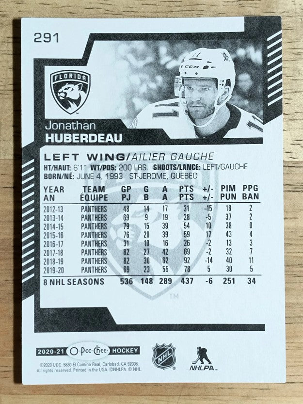 2020-21 O-Pee-Chee #291 Jonathan Huberdeau