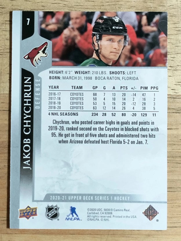 2020-21 Upper Deck #7 Jakob Chychrun