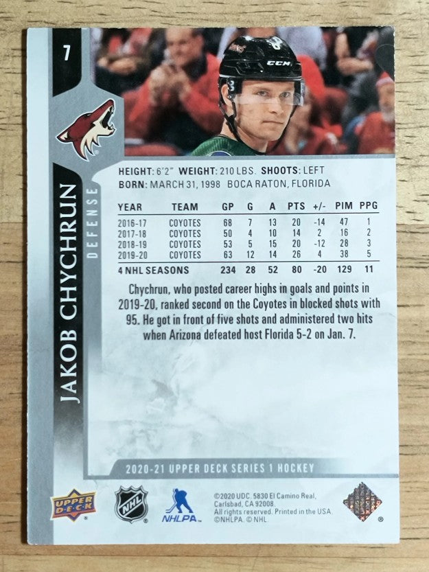 2020-21 Upper Deck #7 Jakob Chychrun