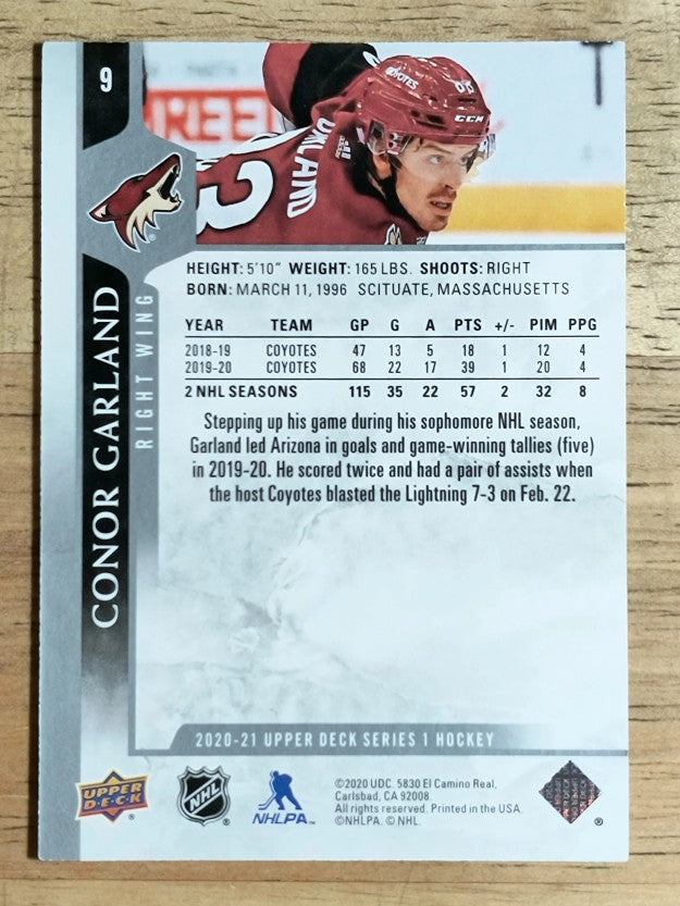 2020-21 Upper Deck #9 Conor Garland