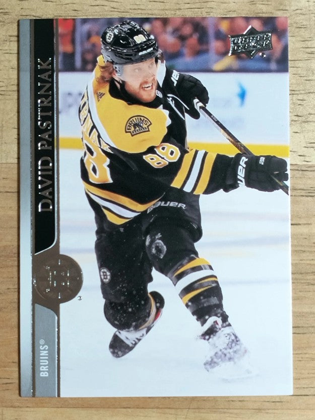 2020-21 Upper Deck #18 David Pastrnak