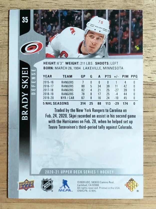 2020-21 Upper Deck #35 Brady Skjei