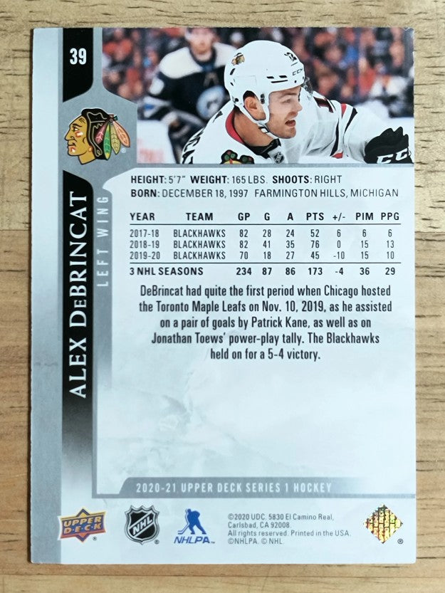 2020-21 Upper Deck #39 Alex DeBrincat