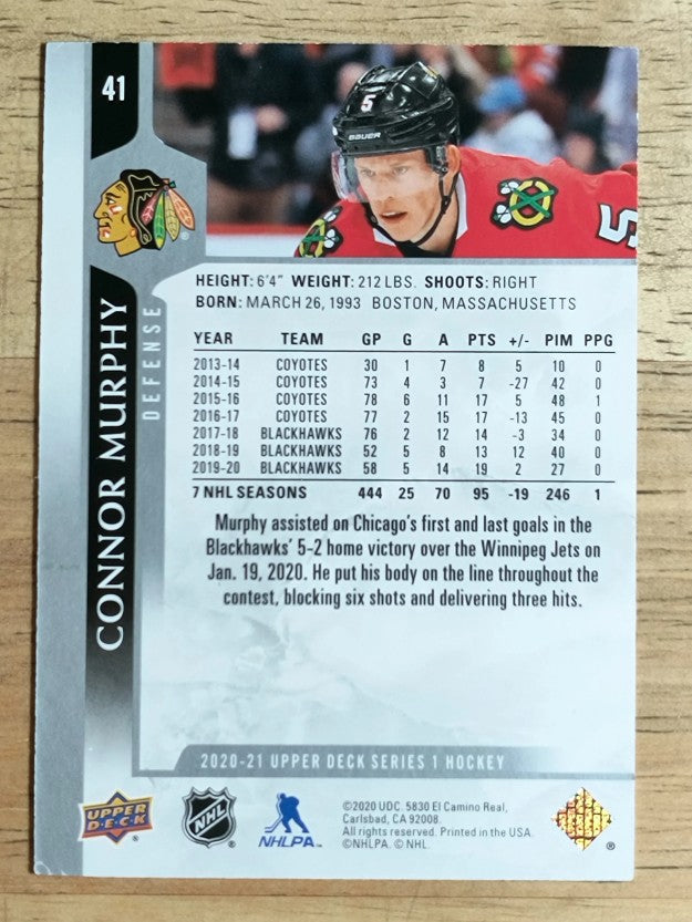 2020-21 Upper Deck #41 Connor Murphy