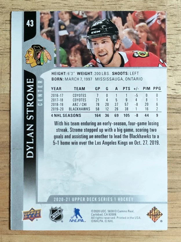 2020-21 Upper Deck #43 Dylan Strome