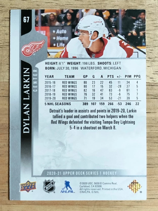 2020-21 Upper Deck #67 Dylan Larkin