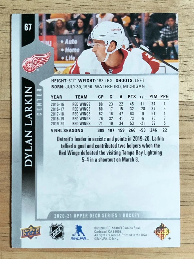 2020-21 Upper Deck #67 Dylan Larkin