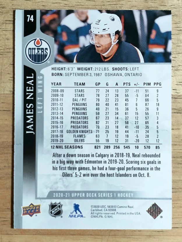 2020-21 Upper Deck #74 James Neal