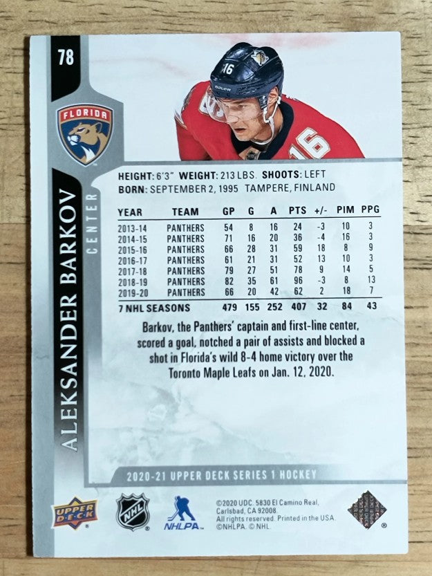 2020-21 Upper Deck #78 Aleksander Barkov