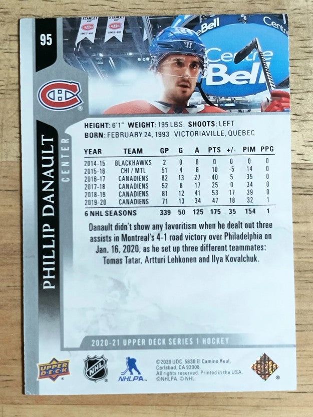 2020-21 Upper Deck #95 Phillip Danault
