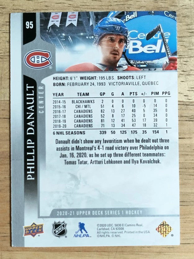 2020-21 Upper Deck #95 Phillip Danault