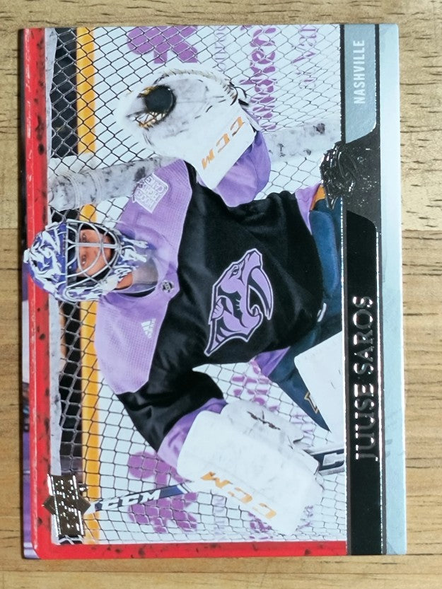 2020-21 Upper Deck #107 Juuse Saros