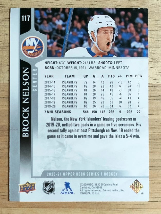 2020-21 Upper Deck #117 Brock Nelson