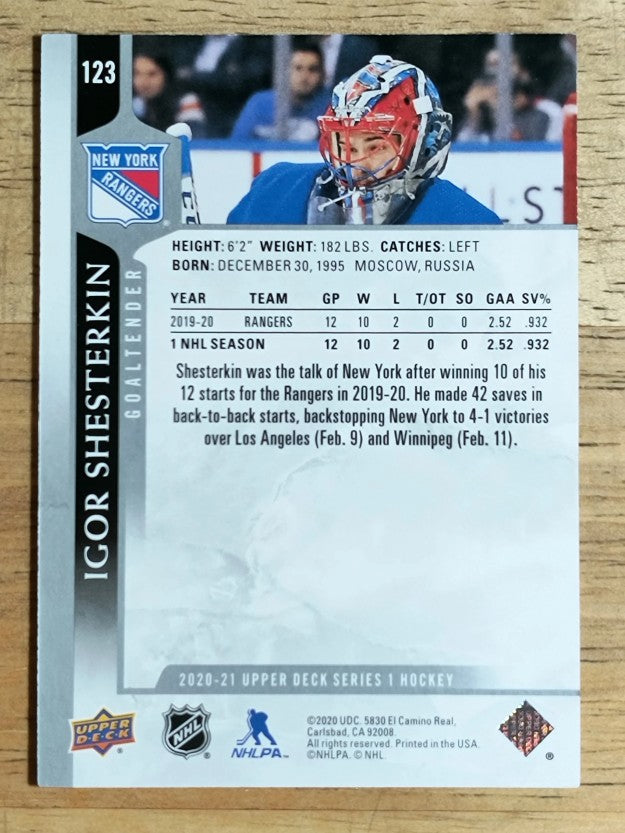 2020-21 Upper Deck #123 Igor Shesterkin