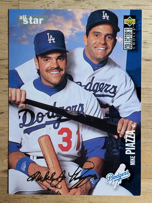 1996 Collector's Choice Silver Signature #185 Mike Piazza