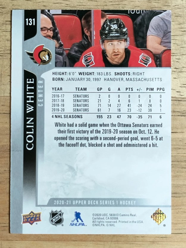 2020-21 Upper Deck #131 Colin White