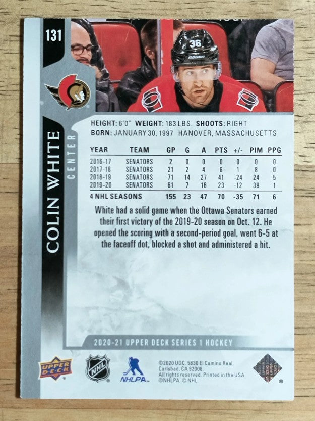 2020-21 Upper Deck #131 Colin White