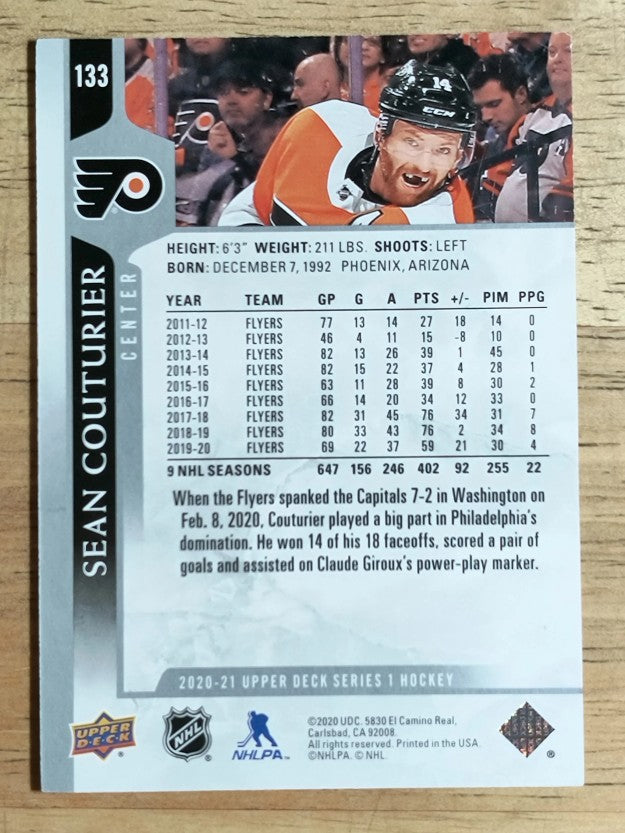 2020-21 Upper Deck #133 Sean Couturier