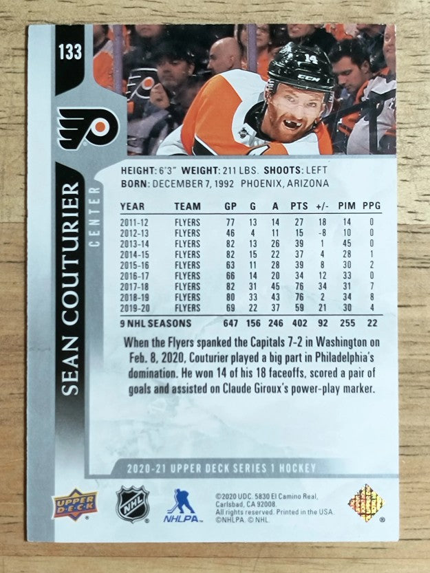 2020-21 Upper Deck #133 Sean Couturier