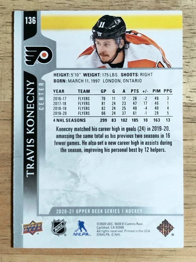2020-21 Upper Deck #136 Travis Konecny