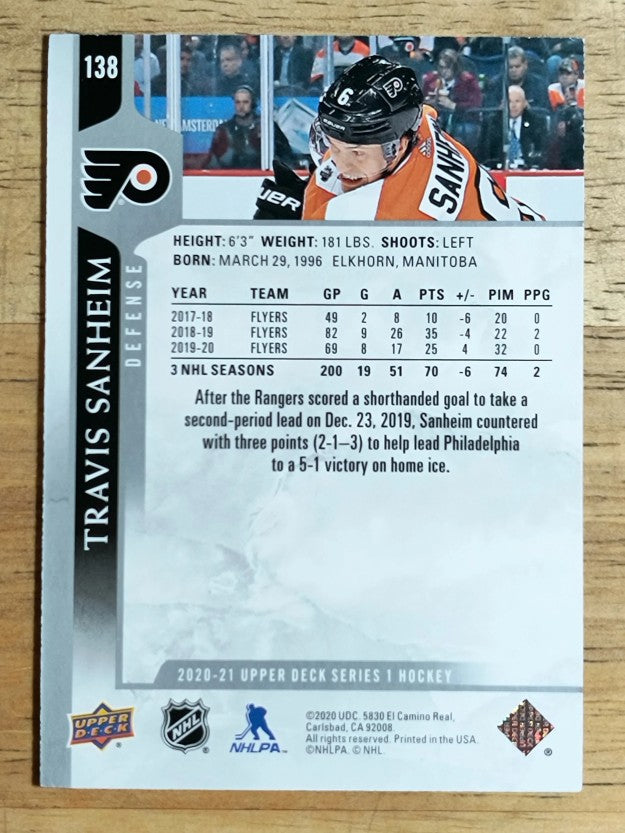 2020-21 Upper Deck #138 Travis Sanheim