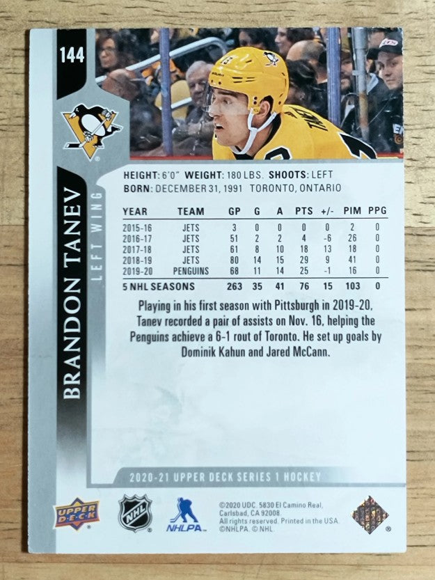2020-21 Upper Deck #144 Brandon Tanev