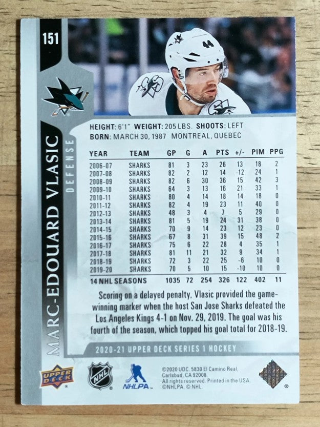 2020-21 Upper Deck #151 Marc-Edouard Vlasic
