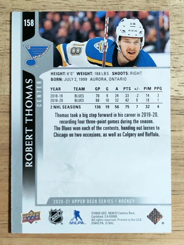 2020-21 Upper Deck #158 Robert Thomas