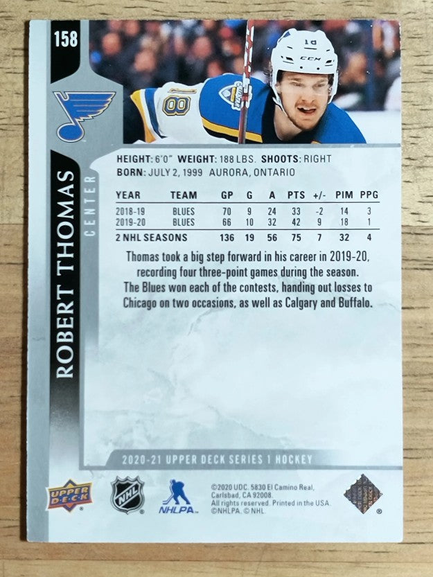 2020-21 Upper Deck #158 Robert Thomas