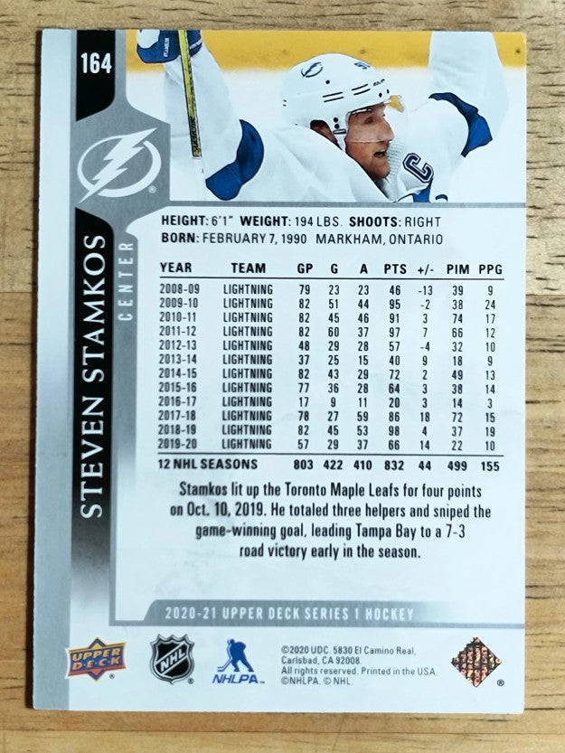 2020-21 Upper Deck #164 Steven Stamkos