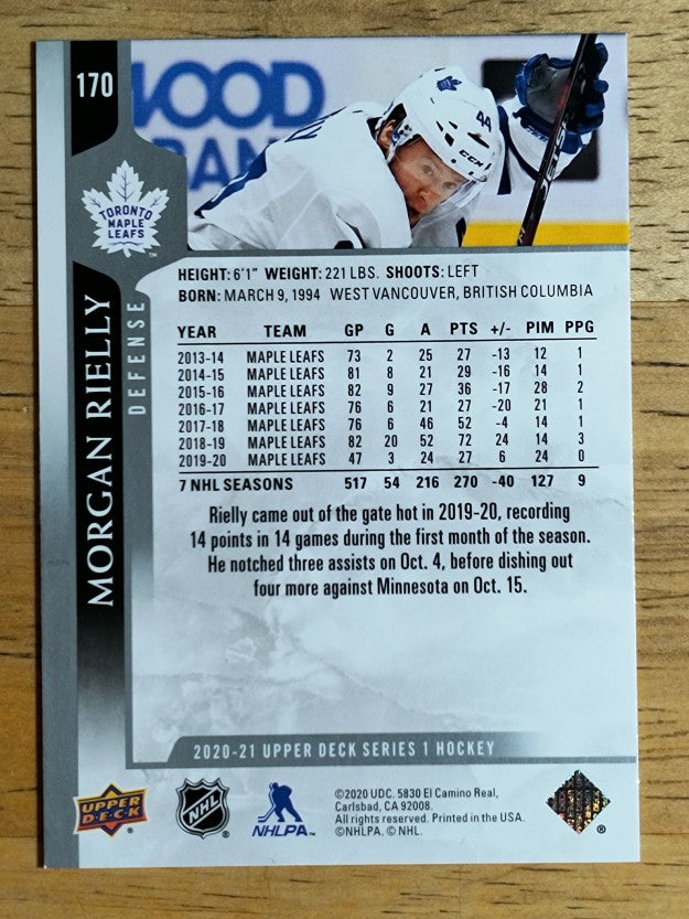 2020-21 Upper Deck #170 Morgan Rielly