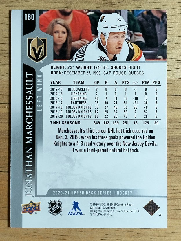 2020-21 Upper Deck #180 Jonathan Marchessault
