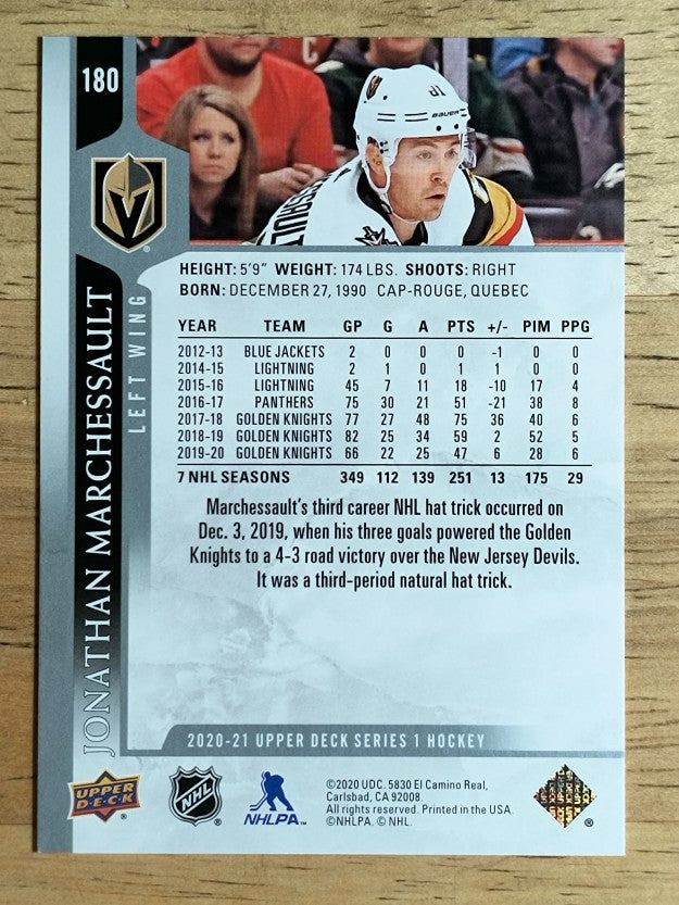 2020-21 Upper Deck #180 Jonathan Marchessault