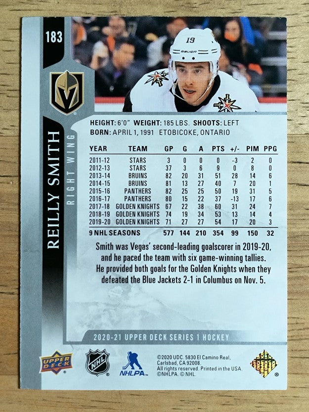 2020-21 Upper Deck #183 Reilly Smith