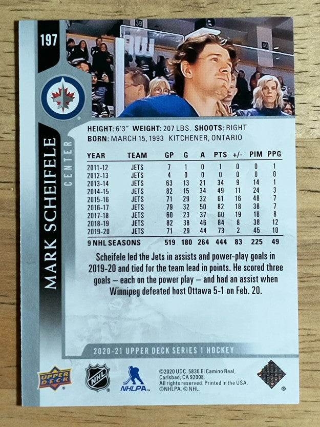 2020-21 Upper Deck #197 Mark Scheifele
