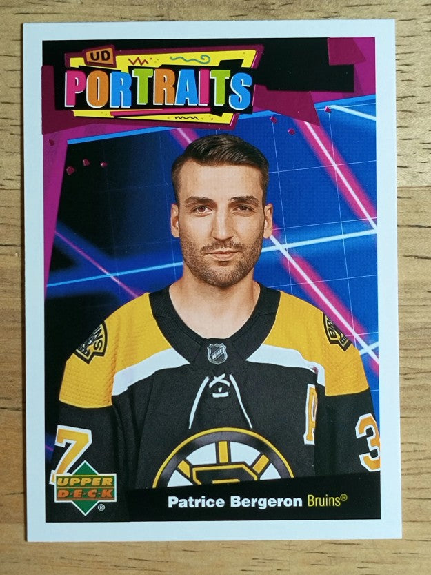 2020-21 Upper Deck UD Portraits #P4 Patrice Bergeron