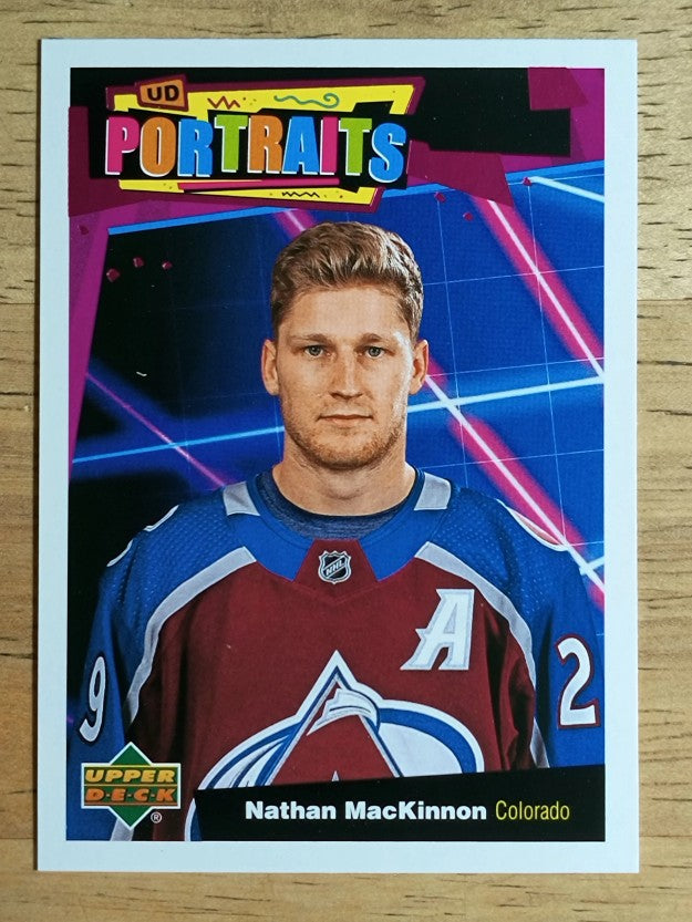 2020-21 Upper Deck UD Portraits #P12 Nathan MacKinnon