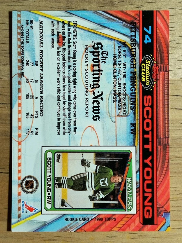 1991-92 Stadium Club #74 Scott Young