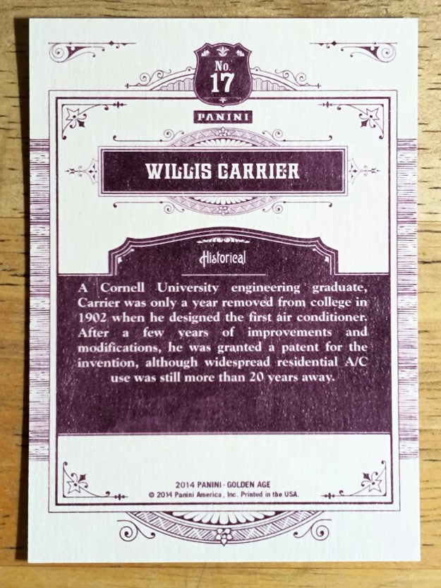 2014 Panini Golden Age #17 Willis Carrier