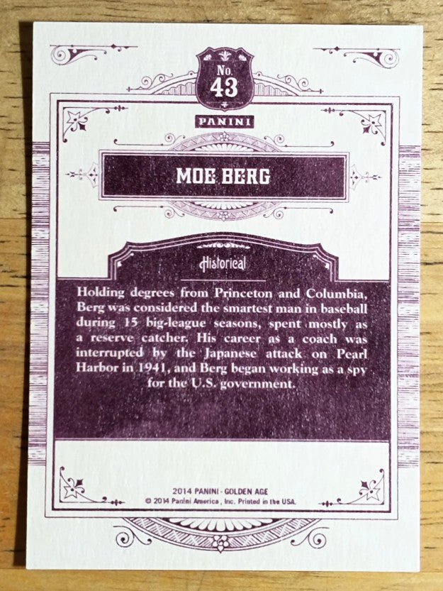 2014 Panini Golden Age #43 Moe Berg