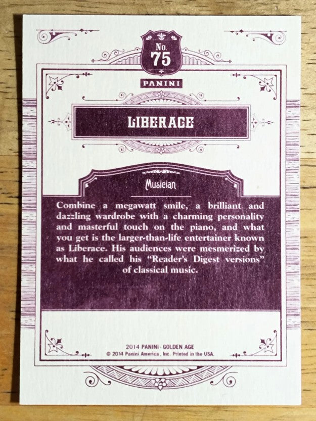 2014 Panini Golden Age #75 Liberace