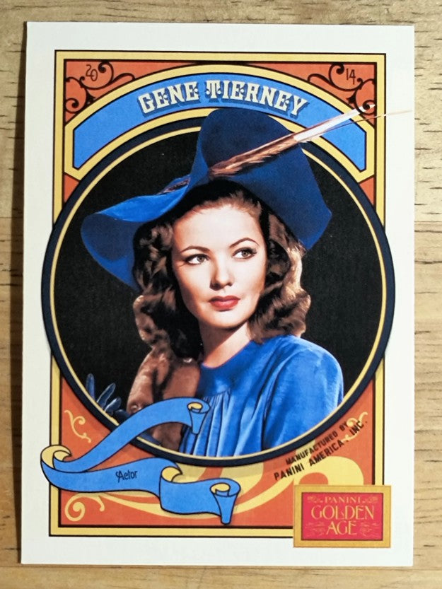 2014 Panini Golden Age #103 Gene Tierney