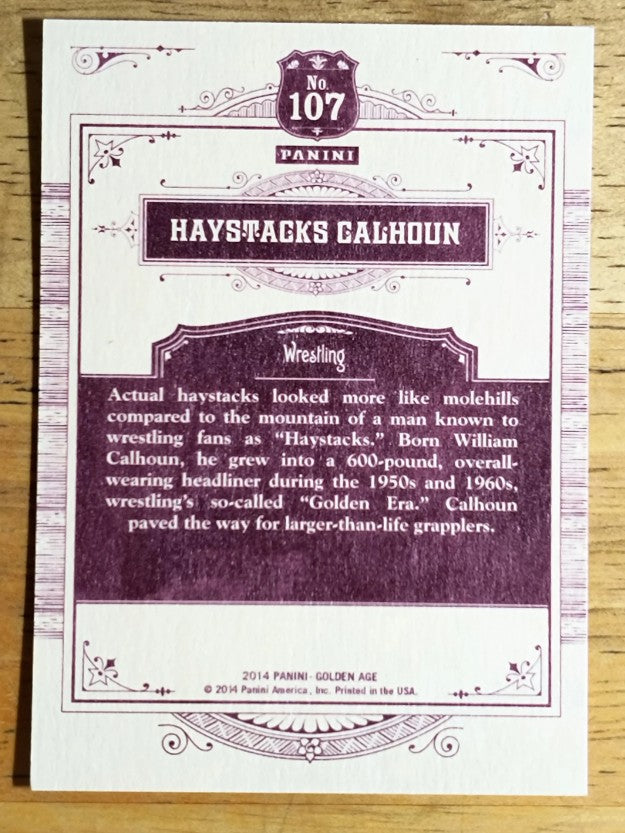 2014 Panini Golden Age #107 Haystacks Calhoun
