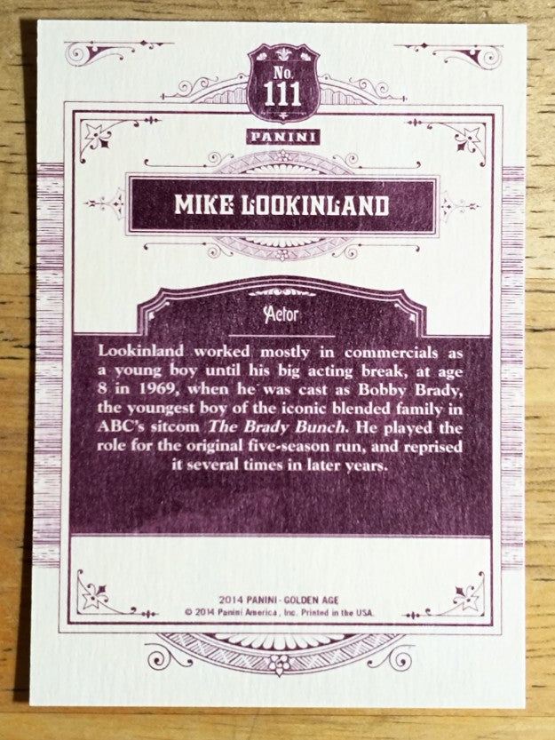 2014 Panini Golden Age #111 Mike Lookinland